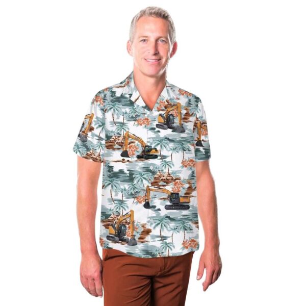 CASE Excavator Cheap Hawaiian Shirt