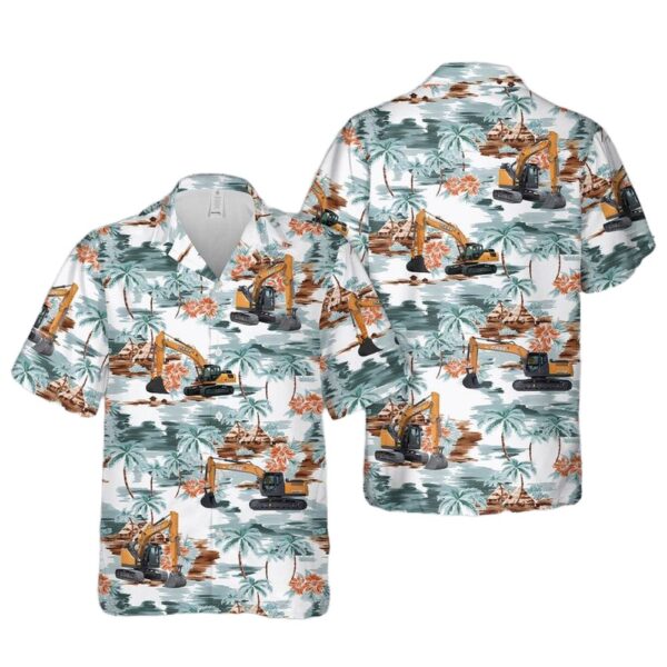 CASE Excavator Cheap Hawaiian Shirt