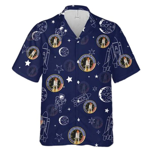 NASA 100th Space Shuttle Mission Badge Aloha Hawaiian Shirt