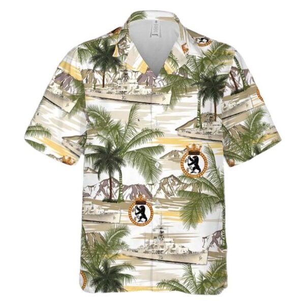 Royal Canadian Navy HMCS Antigonish FFE 301 Prestonian-class frigate Hawaiian Shirt Man
