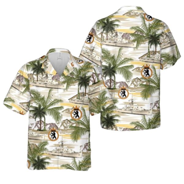 Royal Canadian Navy HMCS Antigonish FFE 301 Prestonian-class frigate Hawaiian Shirt Man