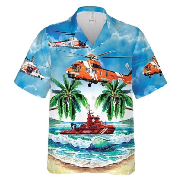 Spain Maritime Safety and Rescue Society Aloha Hawaiian Shirt
