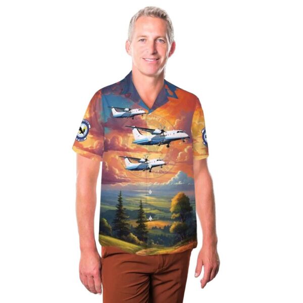 US Air Force 524th Special Operations Squadron Dornier C-146A Wolfhound Hawaiian Shirt Man US Air Force 524th Special Operations Squadron Dornier C-146A Wolfhound Hawaiian Shirt Man