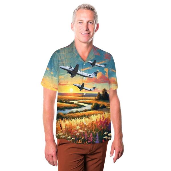 US Air Force Beechcraft C-12J Huron Hawaiian Shirt For Men And Women US Air Force Beechcraft C-12J Huron Hawaiian Shirt For Men And Women