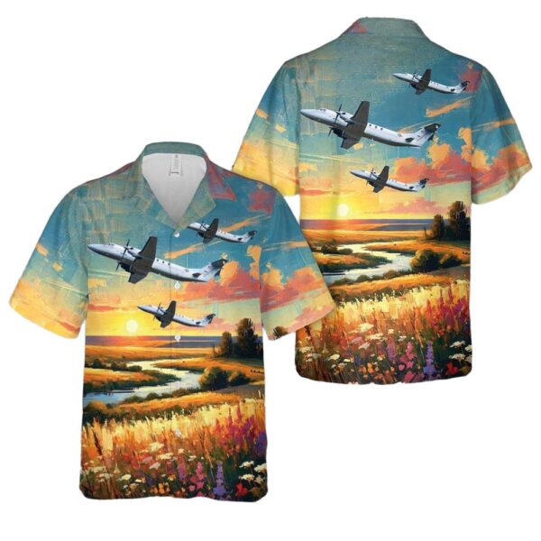 US Air Force Beechcraft C-12J Huron Hawaiian Shirt For Men And Women US Air Force Beechcraft C-12J Huron Hawaiian Shirt For Men And Women
