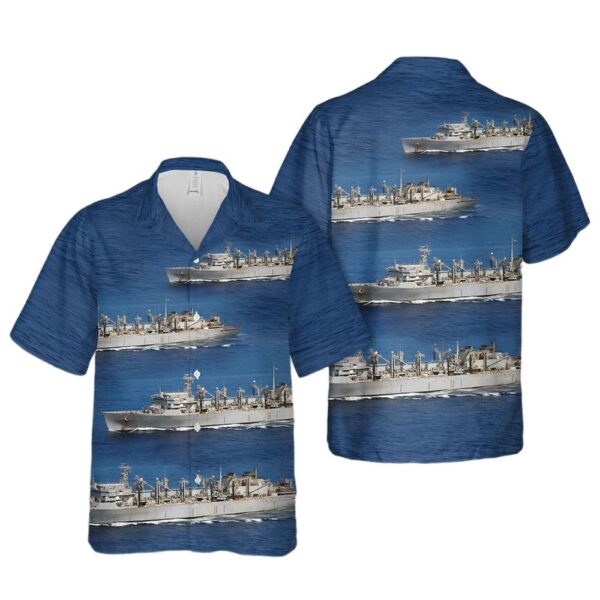 US Navy USNS Supply (T-AOE-6) Supply-class fast combat support ships Aloha Hawaiian Shirt