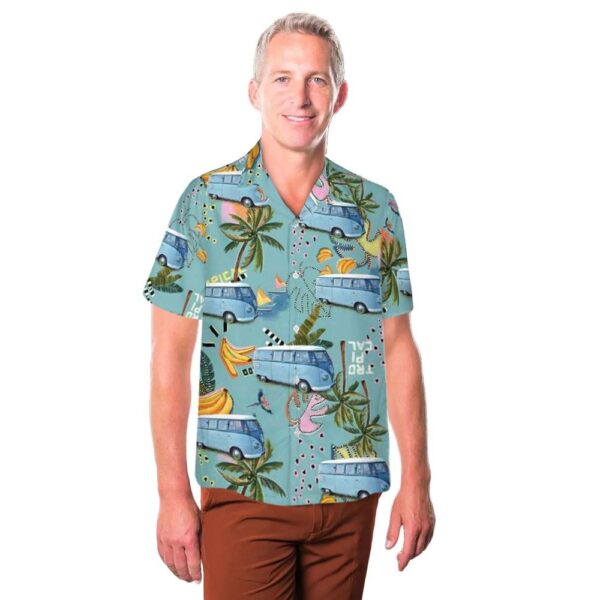 VW Transporter Type 2 T1 Kombi (1957) Hawaiian Shirt Man VW Transporter Type 2 T1 Kombi (1957) Hawaiian Shirt Man