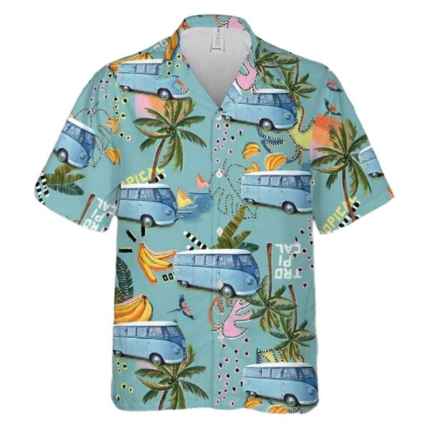 VW Transporter Type 2 T1 Kombi (1957) Hawaiian Shirt Man VW Transporter Type 2 T1 Kombi (1957) Hawaiian Shirt Man