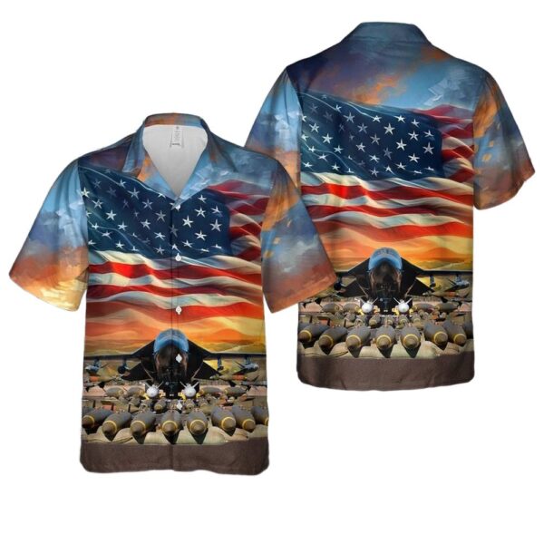 General Dynamics F-111 Aardvark Weapons Load Hawaiian Shirt Man