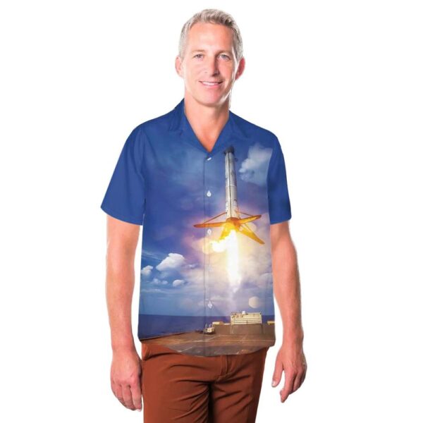GPS III Space Vehicle 03 Mission Button Up Hawaiian Shirt