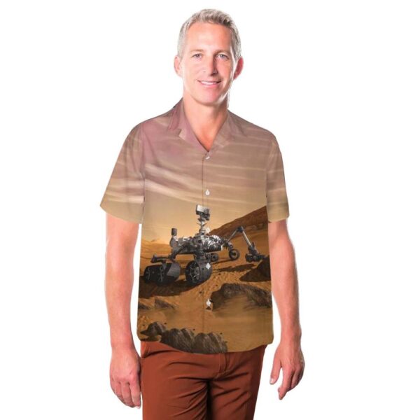 NASA Mars Curiosity Rover Aloha Hawaiian Shirt NASA Mars Curiosity Rover Aloha Hawaiian Shirt
