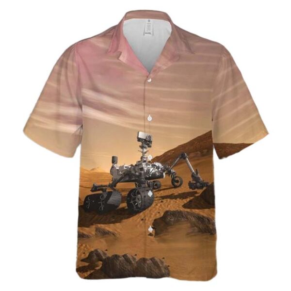 NASA Mars Curiosity Rover Aloha Hawaiian Shirt NASA Mars Curiosity Rover Aloha Hawaiian Shirt