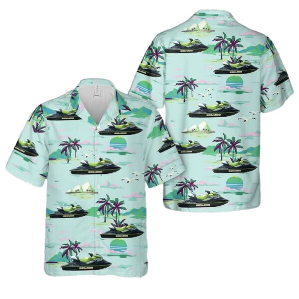 Sea-doo Rxp 215 Supercharged Green-model 2004-2007 Cheap Hawaiian Shirt Sea-doo Rxp 215 Supercharged Green-model 2004-2007 Cheap Hawaiian Shirt