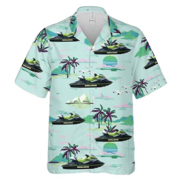 Sea-doo Rxp 215 Supercharged Green-model 2004-2007 Cheap Hawaiian Shirt Sea-doo Rxp 215 Supercharged Green-model 2004-2007 Cheap Hawaiian Shirt