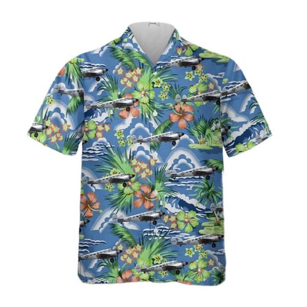 US Air Force Beechcraft C-45G Expeditor 51-11795 Hawaiian Shirt Man US Air Force Beechcraft C-45G Expeditor 51-11795 Hawaiian Shirt Man