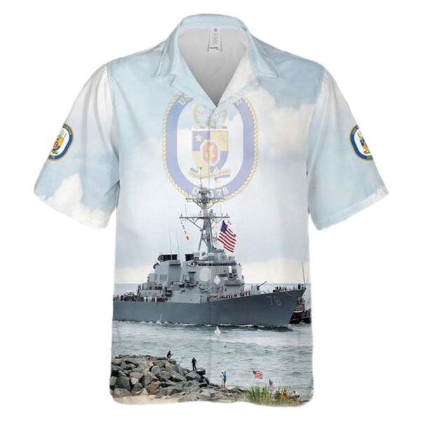 US Navy USS Porter (DDG-78) Cheap Hawaiian Shirt US Navy USS Porter (DDG-78) Cheap Hawaiian Shirt