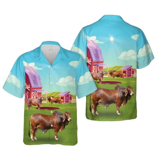 Brahman Cattle Hawaiian Shirt Cheap Brahman Cattle Hawaiian Shirt Cheap