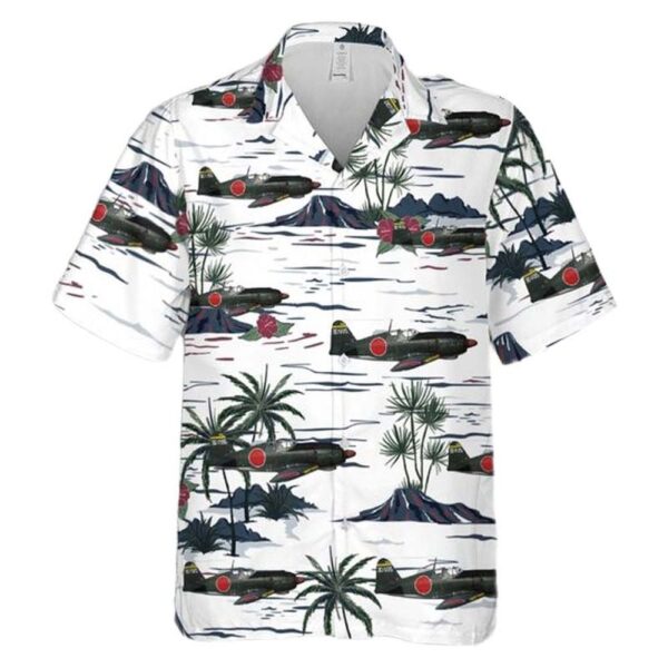 Mitsubishi J2M Raiden Jack Hawaiian Shirt Man Mitsubishi J2M Raiden Jack Hawaiian Shirt Man
