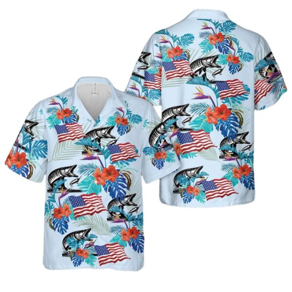 Musky Muskie Chasing Lure Hawaiian Shirt Cheap Musky Muskie Chasing Lure Hawaiian Shirt Cheap