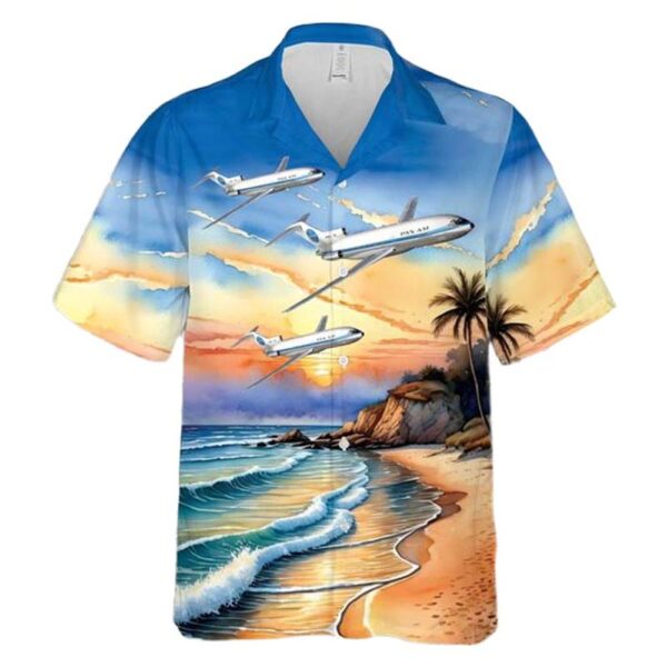 PAN AM B727-21C N342PA Jet Clipper Golden Age (1971) Cheap Hawaiian Shirt PAN AM B727-21C N342PA Jet Clipper Golden Age (1971) Cheap Hawaiian Shirt