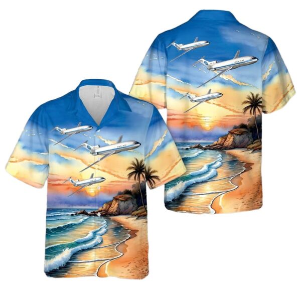 PAN AM B727-21C N342PA Jet Clipper Golden Age (1971) Cheap Hawaiian Shirt PAN AM B727-21C N342PA Jet Clipper Golden Age (1971) Cheap Hawaiian Shirt