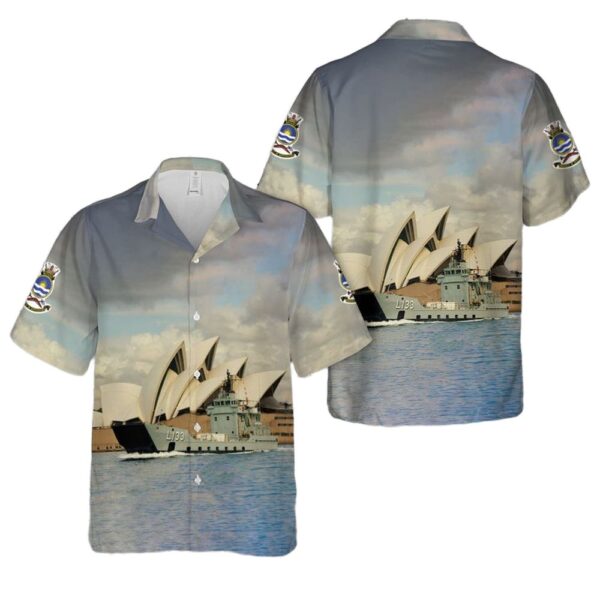 Royal Australian Navy HMAS Betano (L 133) Hawaiian Shirt Cheap Royal Australian Navy HMAS Betano (L 133) Hawaiian Shirt Cheap