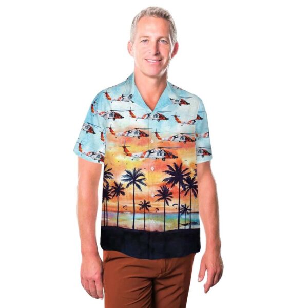 US Coast Guard Sikorsky MH-60T Jayhawk (S-70B-5) Hawaiian Shirt For Men And Women US Coast Guard Sikorsky MH-60T Jayhawk (S-70B-5) Hawaiian Shirt For Men And Women