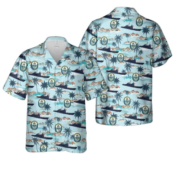 US Navy USS Lake Champlain (CG-57) Hawaiian Shirt Cheap US Navy USS Lake Champlain (CG-57) Hawaiian Shirt Cheap