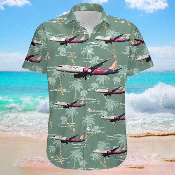 Airbus A321-271NX Wizz Air Hawaiian Shirt Airbus A321-271NX Wizz Air Hawaiian Shirt