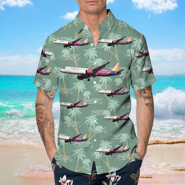Airbus A321-271NX Wizz Air Hawaiian Shirt Airbus A321-271NX Wizz Air Hawaiian Shirt