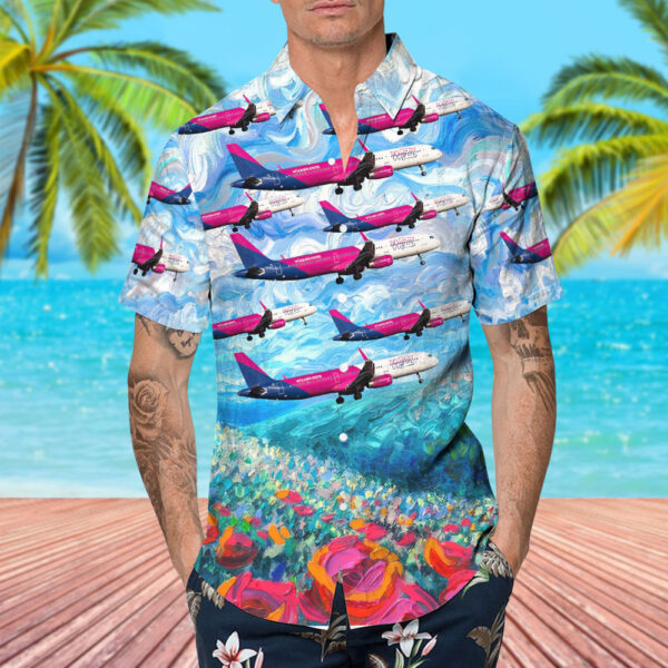 Airbus A321-231 Wizz Air Hawaiian Shirt Airbus A321-231 Wizz Air Hawaiian Shirt