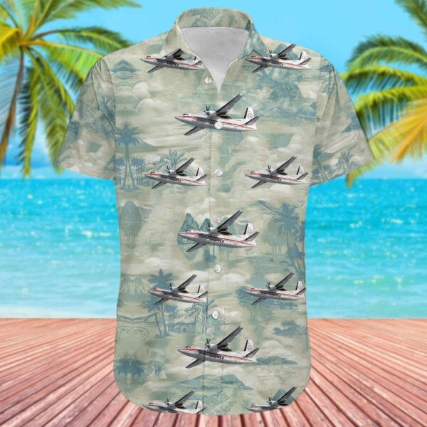 Fokker 50 Norwegian Air Shuttle Hawaiian Shirt