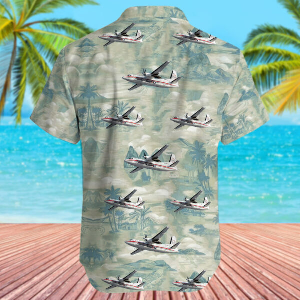 Fokker 50 Norwegian Air Shuttle Hawaiian Shirt
