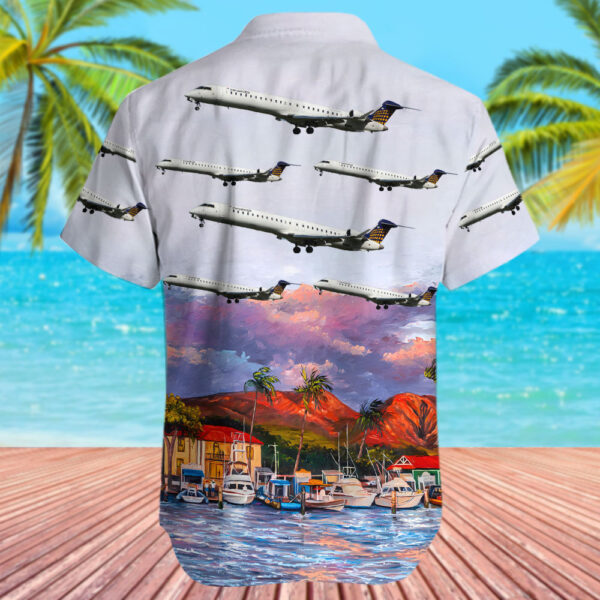 Bombardier CRJ-900LR Eurowings Hawaiian Shirt Bombardier CRJ-900LR Eurowings Hawaiian Shirt