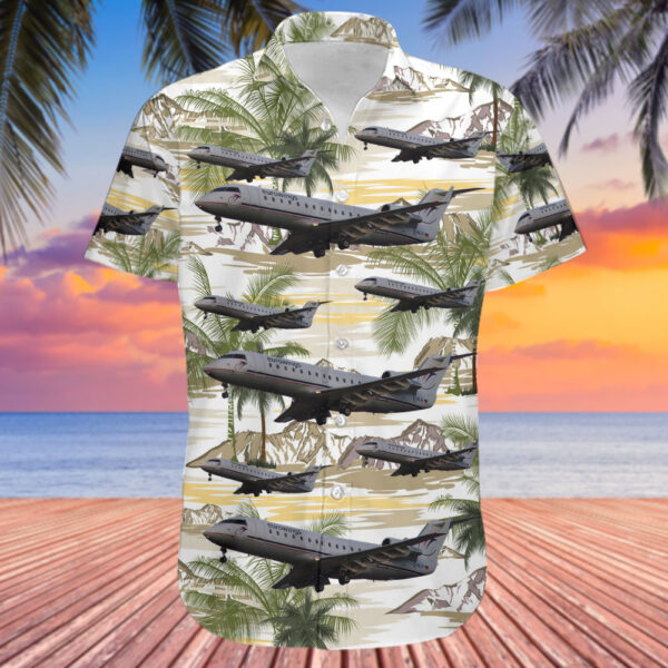 Bombardier CRJ-100ER Eurowings Hawaiian Shirt Bombardier CRJ-100ER Eurowings Hawaiian Shirt