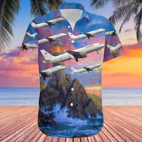Airbus A320-211 Eurowings Hawaiian Shirt