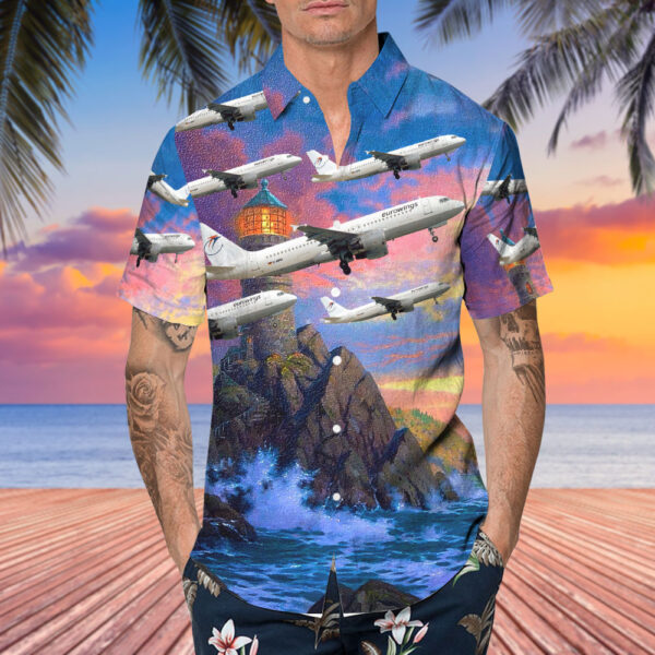 Airbus A320-211 Eurowings Hawaiian Shirt