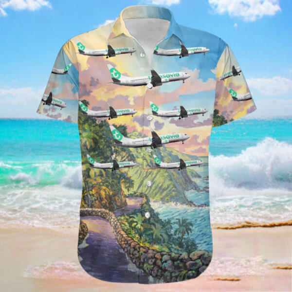 Boeing 737-8JP Transavia France Hawaiian Shirt