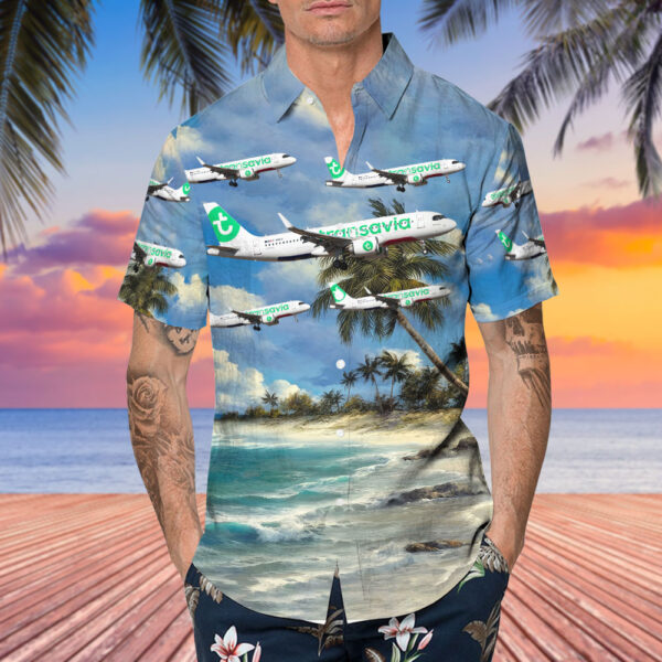 Airbus A320-252N Transavia France Hawaiian Shirt Airbus A320-252N Transavia France Hawaiian Shirt