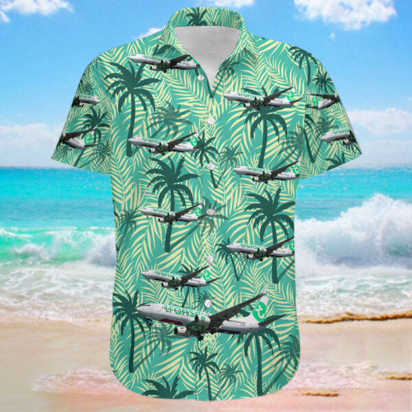 Boeing 737-8AL Transavia France Hawaiian Shirt Boeing 737-8AL Transavia France Hawaiian Shirt