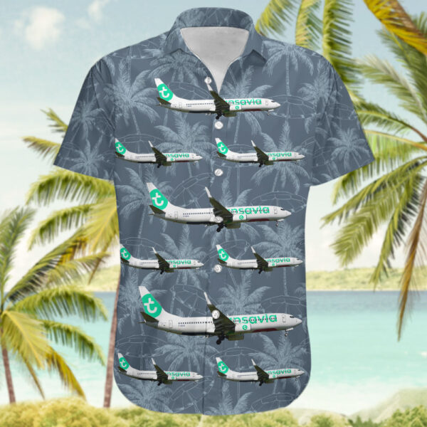 Boeing 737-82R Transavia France Hawaiian Shirt Boeing 737-82R Transavia France Hawaiian Shirt