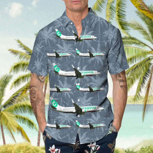 Boeing 737-82R Transavia France Hawaiian Shirt Boeing 737-82R Transavia France Hawaiian Shirt