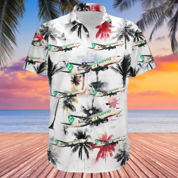 Boeing 737-8K2 Transavia France Hawaiian Shirt