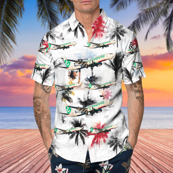 Boeing 737-8K2 Transavia France Hawaiian Shirt