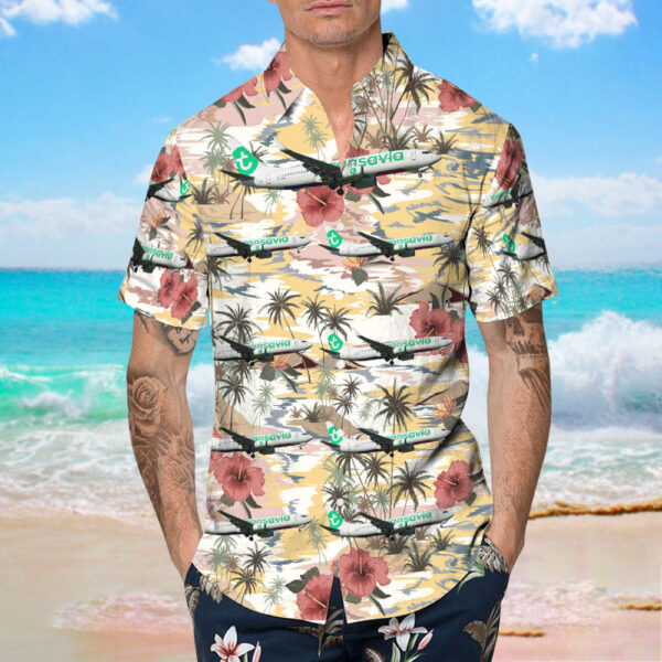 Boeing 737-8GJ Transavia France Hawaiian Shirt