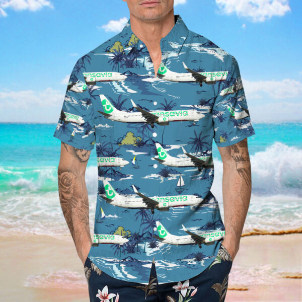 Boeing 737-84P Transavia France Hawaiian Shirt Boeing 737-84P Transavia France Hawaiian Shirt