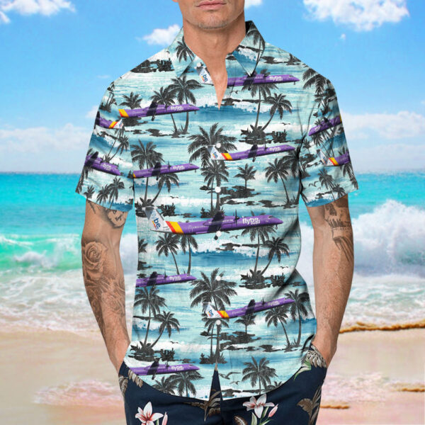Bombardier Dash 8-Q402 Flybe Hawaiian Shirt