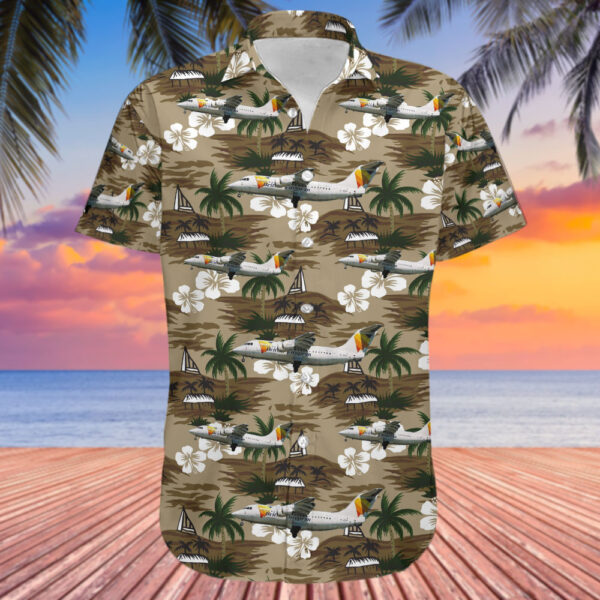 British Aerospace BAe 146-200 Flybe Hawaiian Shirt