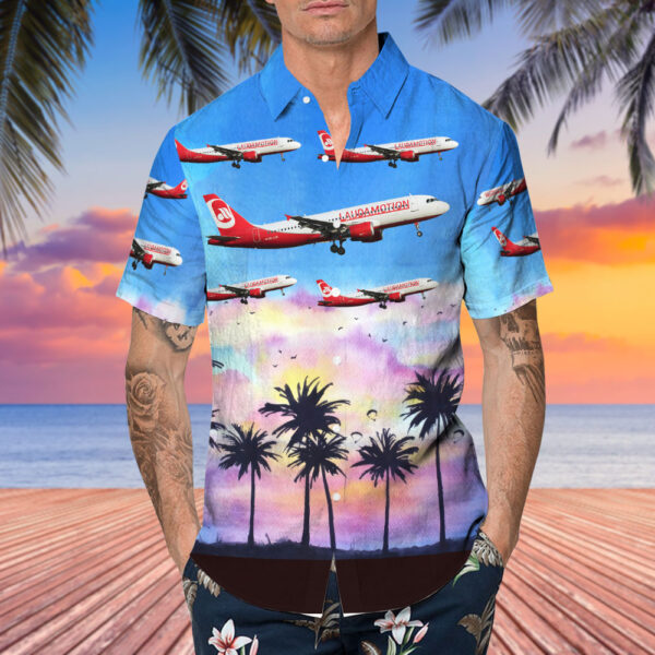 Airbus A320-214 LaudaMotion Hawaiian Shirt Airbus A320-214 LaudaMotion Hawaiian Shirt