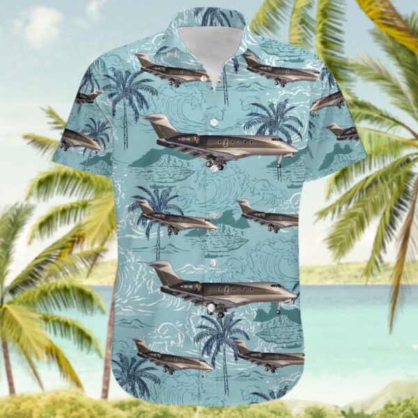 Bombardier BD-100-1A10 Challenger 300 LaudaMotion Hawaiian Shirt Bombardier BD-100-1A10 Challenger 300 LaudaMotion Hawaiian Shirt